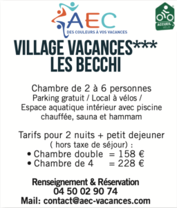 Bonnes Adresses Samoens_Village Vacances LEs BECCHI -Vélo Vert Festival 2022